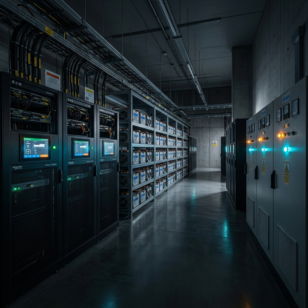 UPS Systems, Industrial Battery Racks and Voltage Stabilizers